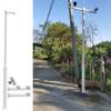 Heavy-Duty Galvanized Steel Surveillance Pole with 4 Brackets - Durable Security Camera Stand for Outdoor Monitoring & Enhanced Surveillance Solutions view 1