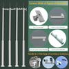 Heavy-Duty Galvanized Steel Surveillance Pole with 4 Brackets - Durable Security Camera Stand for Outdoor Monitoring & Enhanced Surveillance Solutions view 2