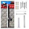 19.7ft Outdoor Security Camera Pole with 40cm Lightning Rod - Universal CCTV Post Stand for Backyard and Walkway Surveillance (B, 137.8in/350cm) view 1