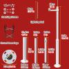 19.7ft Outdoor Security Camera Pole with 40cm Lightning Rod - Universal CCTV Post Stand for Backyard and Walkway Surveillance (B, 137.8in/350cm) view 2