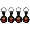Fast Food French Fry-Weekend Protective Cover Compatible with AirTag Silicone Key Finder with Keychain view 1