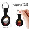 Fast Food French Fry-Weekend Protective Cover Compatible with AirTag Silicone Key Finder with Keychain view 2