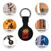 Fast Food French Fry-Weekend Protective Cover Compatible with AirTag Silicone Key Finder with Keychain view 3