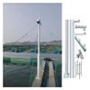 Industrial Surveillance Camera Pole with Twin Support Arms - Heavy-Duty Security Camera Post for Roadside Monitoring & Outdoor Surveillance Solutions view 1