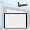 BTBZGFGNYU Outdoor Large Movie Screen Folding Projection Screen 120in 200in 300in Foldable Projector Screen, Double-Sided Projection(180"-43) view 1