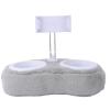Dpofirs Tablet Pillow Stand, 360 Rotating Phone Holder for Bed, Detachable Bowl, Reading and Relaxation on Bed (Double Bowl Light Gray (4-13 Inches)) view 3