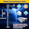 Universal 3.3-4.9ft Garage Security Camera Pole - Durable 201 Stainless Steel, All-Weather CCTV Surveillance Stand for Gun Cameras, 3in Tube Diameter, Adjustable Height view 3