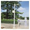 Adjustable Metal Surveillance Camera Stand - Outdoor Security Holder, 2-6M Height, White Column Kit for Home, Farm, Warehouse, Mall - Durable & Stable Design for Enhanced Safety view 1