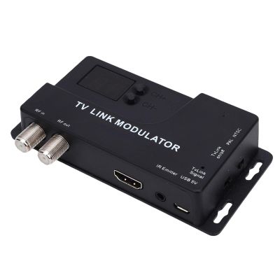 VBESTLIFE RF Modulator, 1080P HD Coaxial Converter with 136 Full Band Channels for TV Game Console Streaming Players DVD Laptops
