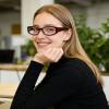 LJCZKA Oval Blue Light Blocking Glasses for Women Small Oval Y2K Frame Glasses Anti Eyestrain Computer Gaming Eyeglasses (Red) view 3