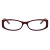 LJCZKA Oval Blue Light Blocking Glasses for Women Small Oval Y2K Frame Glasses Anti Eyestrain Computer Gaming Eyeglasses (Red) view 4
