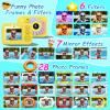 Kids Toy Camera Waterproof with 32GB Card, Fun Christmas & Birthday Gift for Boys & Girls Ages 3+, 48MP 1080P HD Underwater Digital Camera, IP68 Shockproof (Footprint Yellow) view 3