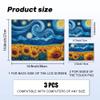 CRAFTYMELODY Laptop Skin Sticker Decal PVC Vinyl Quote Sticker Notebook PC Protector Waterproof Scratch Resistant Laptop Skin for 12.1 13 13.3 13.6 14 15 15.3 16 Inch Swirl Sky Sunflower view 2