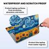 CRAFTYMELODY Laptop Skin Sticker Decal PVC Vinyl Quote Sticker Notebook PC Protector Waterproof Scratch Resistant Laptop Skin for 12.1 13 13.3 13.6 14 15 15.3 16 Inch Swirl Sky Sunflower view 3