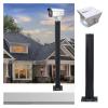 78.7in Security Camera Pole Adjustable 360, Garage CCTV Pole with Universal Joint & Screws, Surveillance Cameras Holder Column Waterproof Rustproof(Black,3.3 ft/100cm) view 1