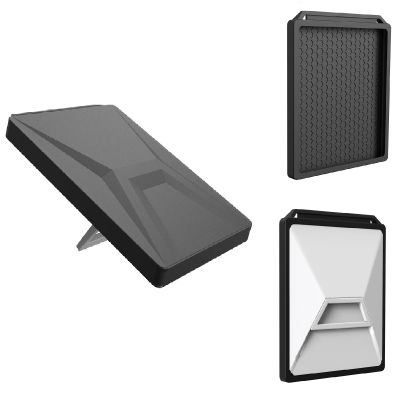 Cover for Starlink mini-Liquid Silicone Protective Case Fits Starlink Dish,Shockproof Cover Designed for Satellite DishPortable Case for Outdoor Camping and Travel No Signal Loss-Black
