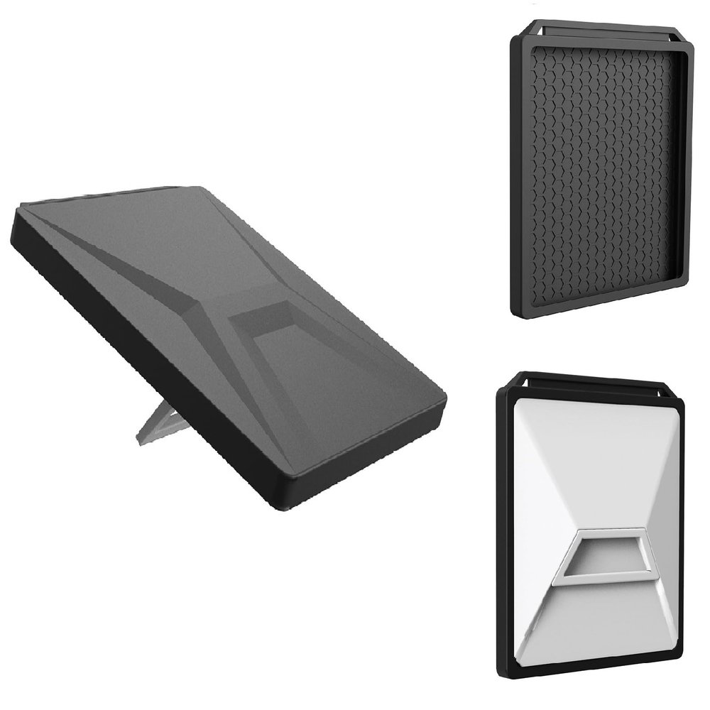 Cover for Starlink mini-Liquid Silicone Protective Case Fits Starlink Dish,Shockproof Cover Designed for Satellite DishPortable Case for Outdoor Camping and Travel No Signal Loss-Black