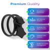 16 Pack Silicone Cable Ties, Reusable Star Design Cord Organizer Straps With 2 Binding Methos, Durable & Stretchable Wire Management for Home, Office, Travel (Black) view 4