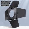 DirectNine Basics Four Leaf Light Baffle, Portable Aluminum Alloy Flash Light Baffle, Small Lens Reflector Adjustable Lamp Modifier for Video Lamps view 3