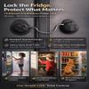 4-Digit Combination Lock for Fridge, Window & Cabinet - Child Proof (Black) (Baseball Shape) view 2