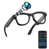 AI Smart Glasses with Camera Stabilization - 8MP POV Video Recording, Real-Time AI Translation, Smart Assistant, Dual-Mic Noise Canceling for Travel & Meetings - Anti-Blue Light, Black Frame view 1