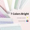 BQDIYOO Keyboard for iPad 11th Gen, 11/10.9inch iPad Case with Pencil Holder, A16 White Round Key case Wireless Backlight Keyboard Case Auto Wake/Sleep, Red view 3
