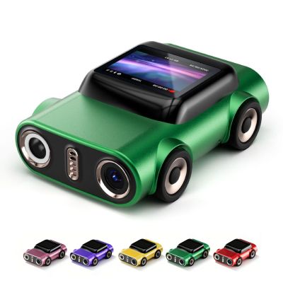 2026 New Mini Digital Camera 2K Video, Car-Shaped 0.96-Inch LCD Keychain Camera with 32GB Card & LED Light, Portable Gifts for Travel, Concert, Christmas (Green)