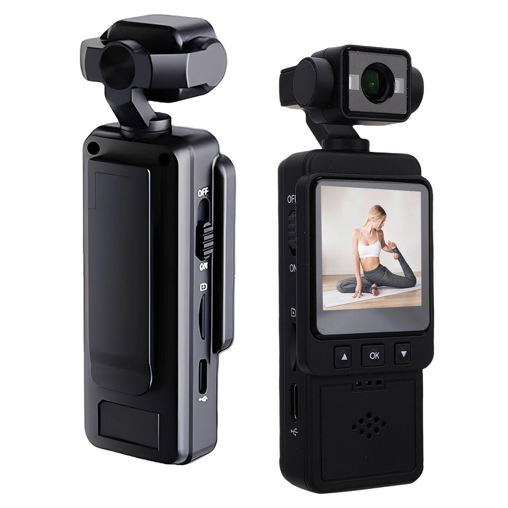VBESTLIFE 1080P HD Body Camera, Mini Video & Audio Pocket Cam 360 Rotation Camera for Outdoor Sport, Bike, Travel, Personal Civilians