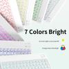 BQDIYOO Keyboard for iPad Air 11-inch M3/M2 (2025/2024), iPad Air 7th/6th 11" Air 5th/4th Gen 10.9 inch White Round Key case with Wireless Backlight Keyboard Case Auto Wake/Sleep, Dark Green view 3