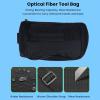 11 Pieces Fiber Optic Cleaning Tools Kit, Optical Connector Cleaner Set, 1.25mm 2.5mm Fiber End Cleaning Pen and Box for SC FC ST LC MU Connectors, with Cleaning Paper, Cotton Swab view 2