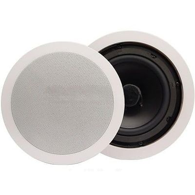 AS602E4BULK 2-Way in-Ceiling Speaker, 6.5 Inch with 3/4 Inch Pivoting Tweeter, 80W