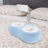 Adjustable Tablet Holder - Pillow Stand Reading Bed, Soft Plush Fabric Detachable Bowl, 4.7 13 Inch Phone Device, 360 Rotating Clamp 180 Foldable Arm, Comfort Support Durable Mount | for Adults Kids T view 3