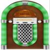Crosley CR1102A-WA Presley Retro Tabletop Jukebox Bluetooth AM/FM Radio, Vintage, Walnut view 1