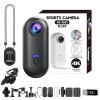 Mini 4K HD Pro Capture Camera, 120 Ultra Wide Angle Waterproof Thumb Camera, Wearable Action Cameras with Video Recording & Night Vision, for Record Indoor and Outdoors Activities (Black,4K 128G) view 1