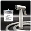 RWYRBNSL Sprayer Set ToolSprayer Personal Hygiene Multi-Functional - Stainless SteelBooster Nozzle Toilet Spray Gun Set Wall Mounted view 2