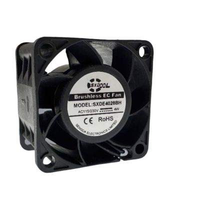 40x40x28mm SXDE4028BH Brushless EC Fan AC 115V/230V 100-264V 4W 5000RPM 19CFM Dual Ball for PC Server Industrial Cooling