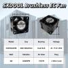 40x40x28mm SXDE4028BH Brushless EC Fan AC 115V/230V 100-264V 4W 5000RPM 19CFM Dual Ball for PC Server Industrial Cooling view 2