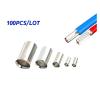 100PCS EN Series Non-Insulated Wire Connector Ferrules Electrical Cable Terminal Copper Bare Tinned Crimp 22-10 AWG(1mm2) view 2
