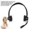 Pengcadent H390D - 2.5 Office Headset, 2.5mm Business Headset with Noise Cancelling Microphone, Dual Ear Telephone Headphone for Phone Sales Hospitals Banks, Comfortable Binaural Customer Ser view 2