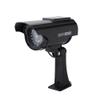 ACOGEDO Solar Powered Fake Camera Outdoor CCTV Surveillance Security Camera LED Record Internal Panel There Fake CameraDummy CameraFake Surveillance Security CameraCCTV (Black) view 1
