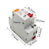 10A DZ30L EPNL DPNL 230V 1P+N Residual Current Circuit Breaker with Over and Short Current Leakage Protection RCBO RCCB MCB view 2