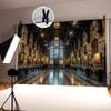 KUKUSOUL Vintage Church Backdrop Stained Glass Window Backdrop for Cathedral Building Heaven Pray Banner Basilica Baby Shower Photo Portrait Studio Prop KUBSJ222 view 4