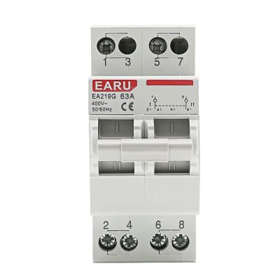 2P 40A 63A Dual Power Manual Transfer Interlock Circuit Breaker Din Rail Isolating Discounnecting Switch(63A)