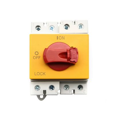 5pcs 4P PV DC 1000V 32A Din Rail Solar Rotating Handle Isolator Rotary Switch Disconnector for Solar(1000V)