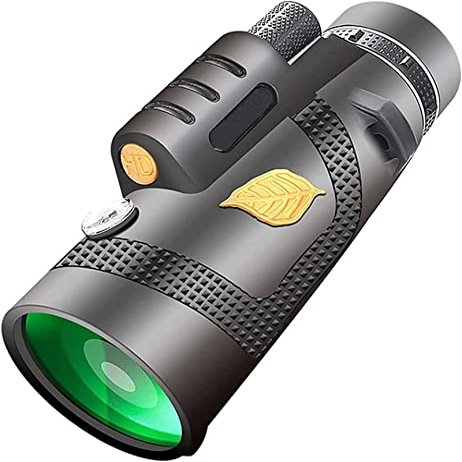 12x50 Monocular Telescope with Tripod & Smartphone Holder - Waterproof High Power BAK4 Prism for Bird Watching, Travel, Camping, Hiking, and Concerts