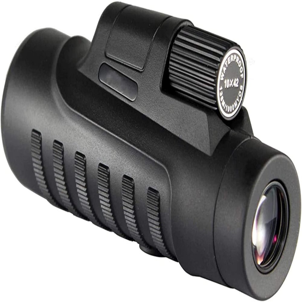 10x42 Waterproof Monocular with BAK4 Prism and FMC Lens, Compact with Smartphone Adapter - Perfect for Bird Watching, Travel, and Outdoor Use