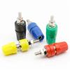 5pcs M4X36 Pure Copper Terminal 4mm Banana Jack Socket 20A Binding Post Banana Connector(Each Color 1pcs) view 2