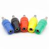 5pcs M4X36 Pure Copper Terminal 4mm Banana Jack Socket 20A Binding Post Banana Connector(Each Color 1pcs) view 3