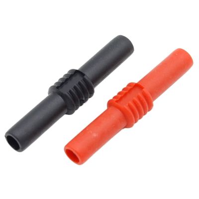 10Pcs Insulated Red and Black 4mm Female to Female Banana Jack Adapter Connector