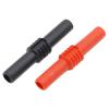 10Pcs Insulated Red and Black 4mm Female to Female Banana Jack Adapter Connector view 1